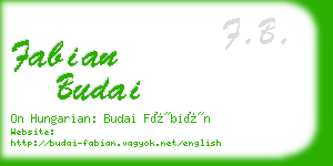 fabian budai business card